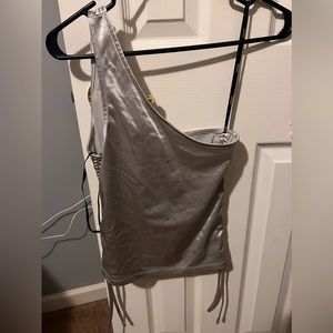 Forever 21 Women’s One Sleeve Metallic Size Small